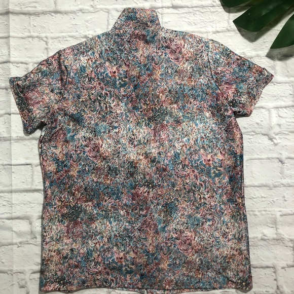 Vintage 1970’s LIND-CLARE Oversized Floral Blouse - Picture 2 of 8